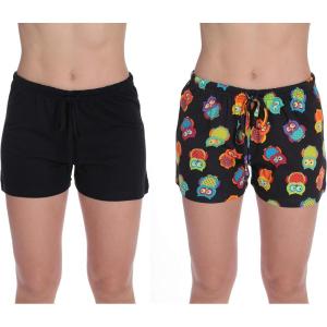 Just Love Womans Shorts(Owl – Black (Pack of 2))