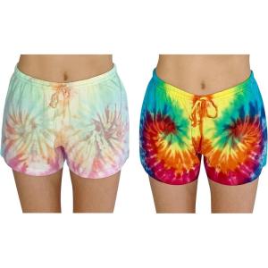 Just Love Womans Shorts(Tie Dye Group 1)