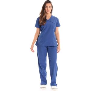 Just Love Women’s Scrub Sets(Carribean Blue With Carribean Blue Trim)