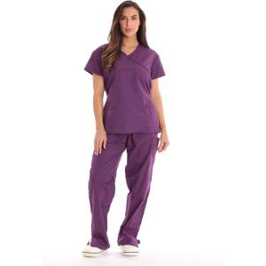 Just Love Women’s Scrub Sets(Eggplant With Eggplant Trim)
