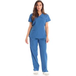 Just Love Women’s Scrub Sets(Galaxy Blue With Galaxy Blue Trim)
