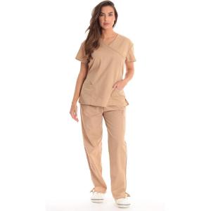 Just Love Women’s Scrub Sets(Khaki With Khaki Trim)
