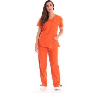 Just Love Women’s Scrub Sets(Orange With Orange Trim)