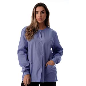 Just Love Womens Solid Jacket Uniform Coat(Ceil Blue)