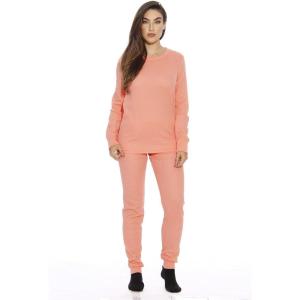 Just Love Women’s Thermal Underwear Pajamas Set(Coral)