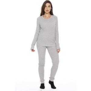 Just Love Women’s Thermal Underwear Pajamas Set(Grey)