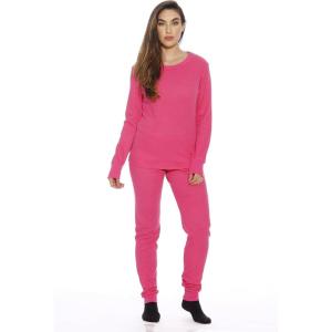 Just Love Women’s Thermal Underwear Pajamas Set(Pink)