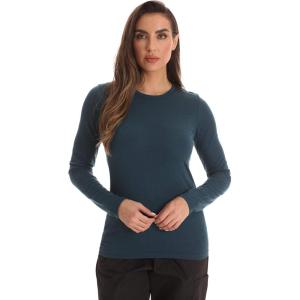 Just Love Women’s Underscrub Long Sleeve T-Shirt Plain Undershirt Tee(Carribean Blue)