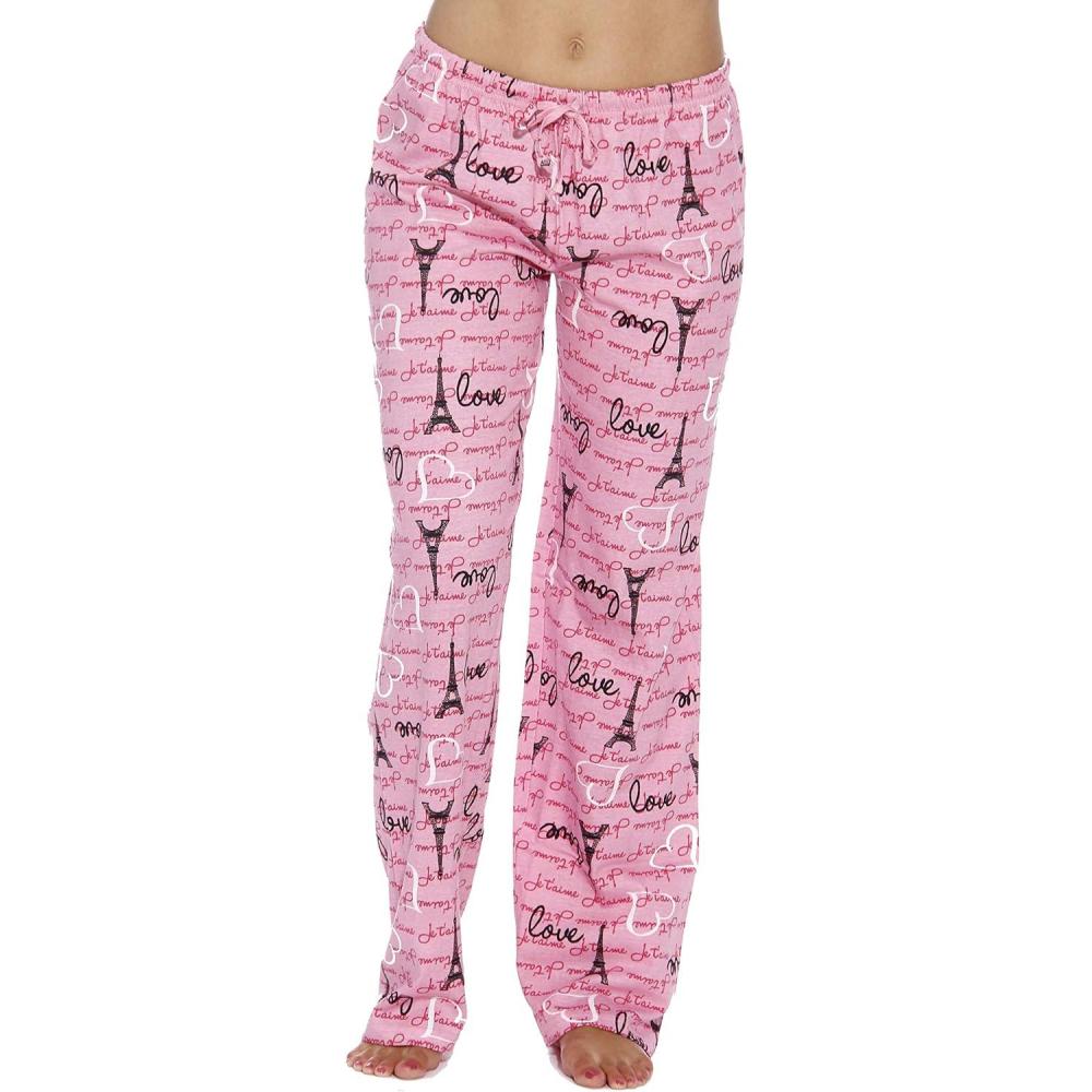 imageJust Love Womens Cotton Pajama PantsLove Paris Pink