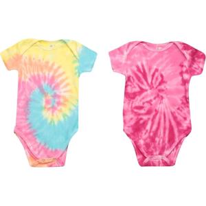 Just Love Bodysuit for Girls – Tie Dye (Pack of 2)(Tie Dye Pink and Tie Dye Pastel)