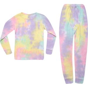 Just Love Girls Tie Dye Two Piece Thermal Underwear Set(Tie Dye Multi Purple)