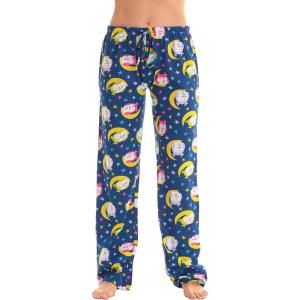 Just Love Women Pajama Pants Sleepwear(Blue – Moonstruck Owl)
