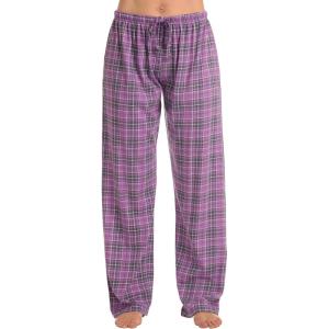 Just Love Women Pajama Pants Sleepwear(Grape Sweet Plaid)