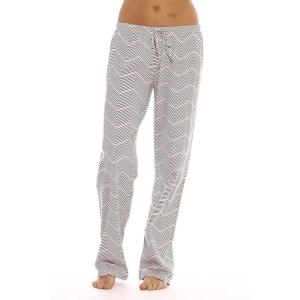 Just Love Womens Cotton Pajama Pants(Black / Pink Chevron)