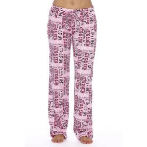 Just Love Womens Cotton Pajama Pants(Need to Sleep Pink)