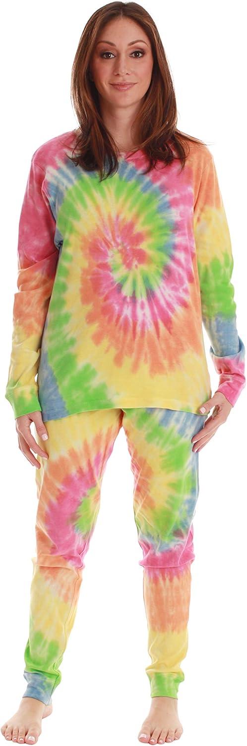 imageJust Love Mommy and Me Pajamas SetTie Dye Pastel Bright
