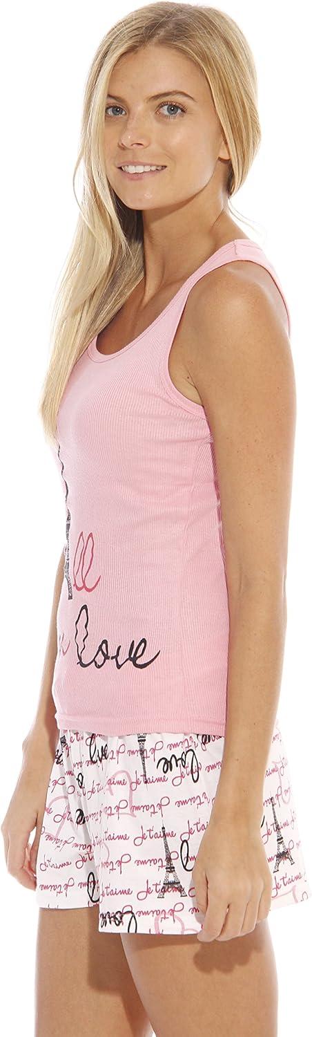imageJust Love Sets Woman PajamasParis Love Pink