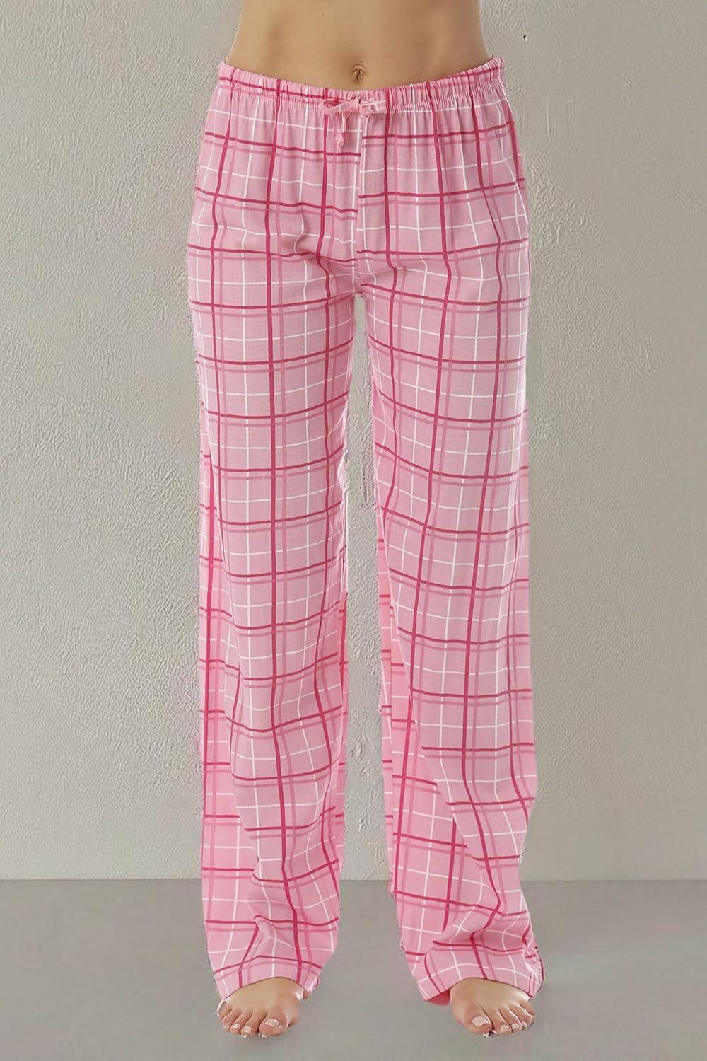 imageJust Love Women Plaid Pajama Pants SleepwearPink Plaid
