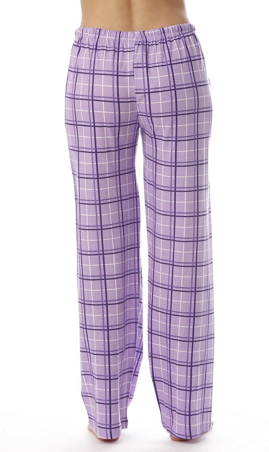imageJust Love Women Plaid Pajama Pants SleepwearPurple Plaid