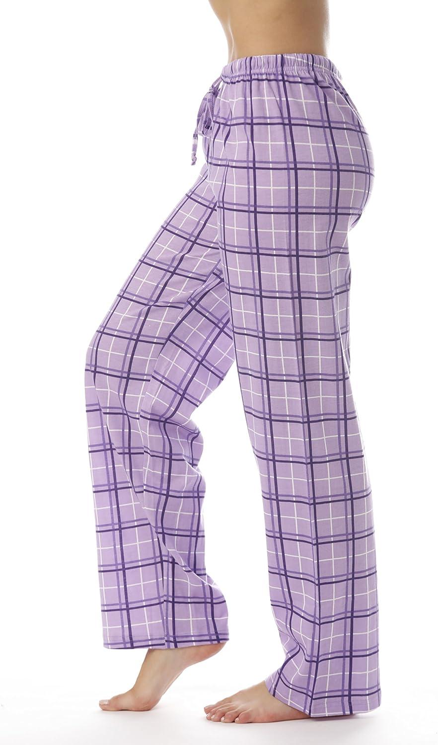 imageJust Love Women Plaid Pajama Pants SleepwearPurple Plaid