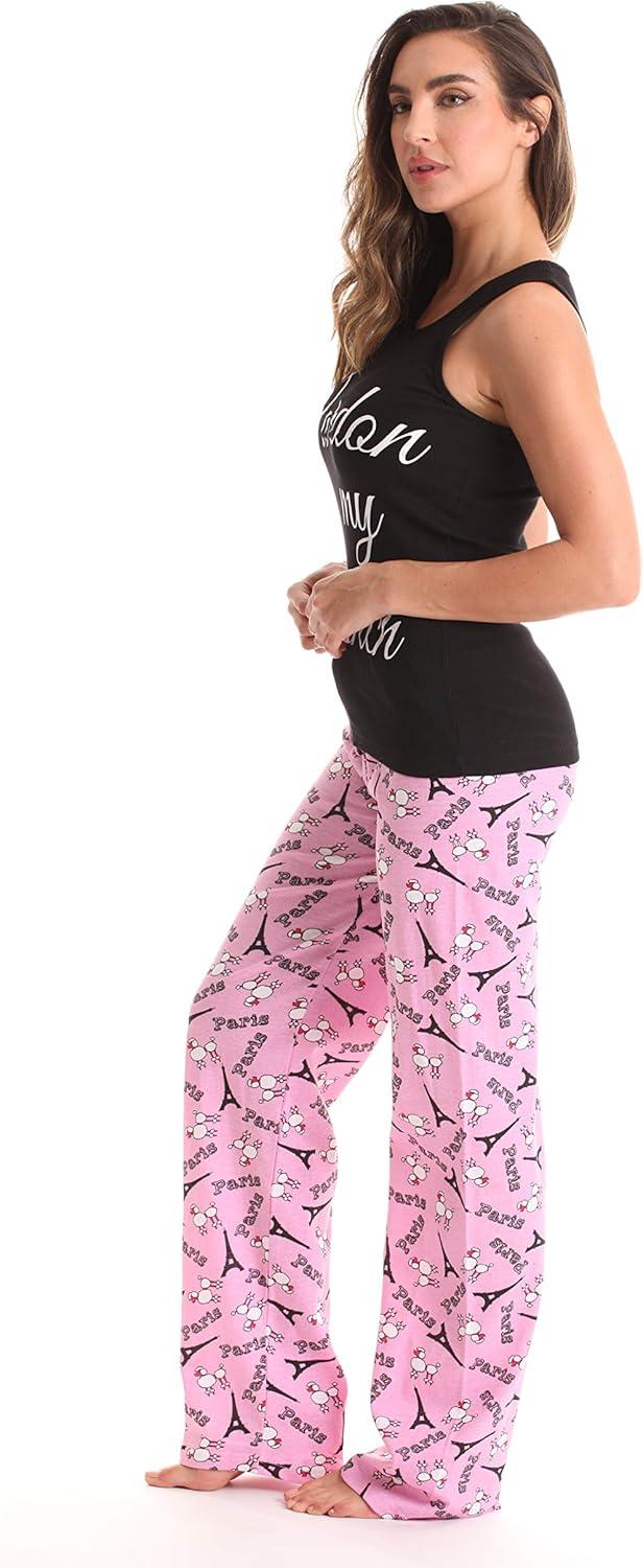 imageJust Love Womens Pajama Pant SetsBlack Pardon My French