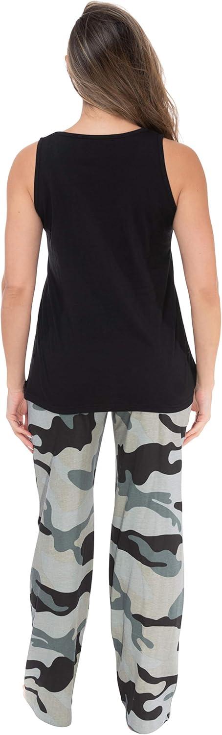 imageJust Love Womens Pajama Pant SetsBlack Red Lips