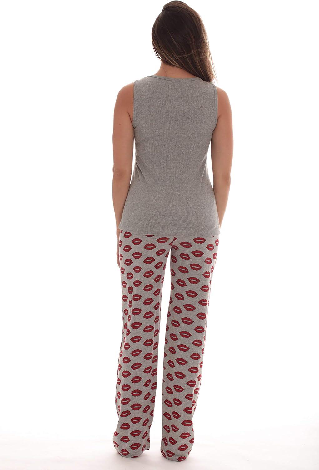 imageJust Love Womens Pajama Pant SetsGrey Lips