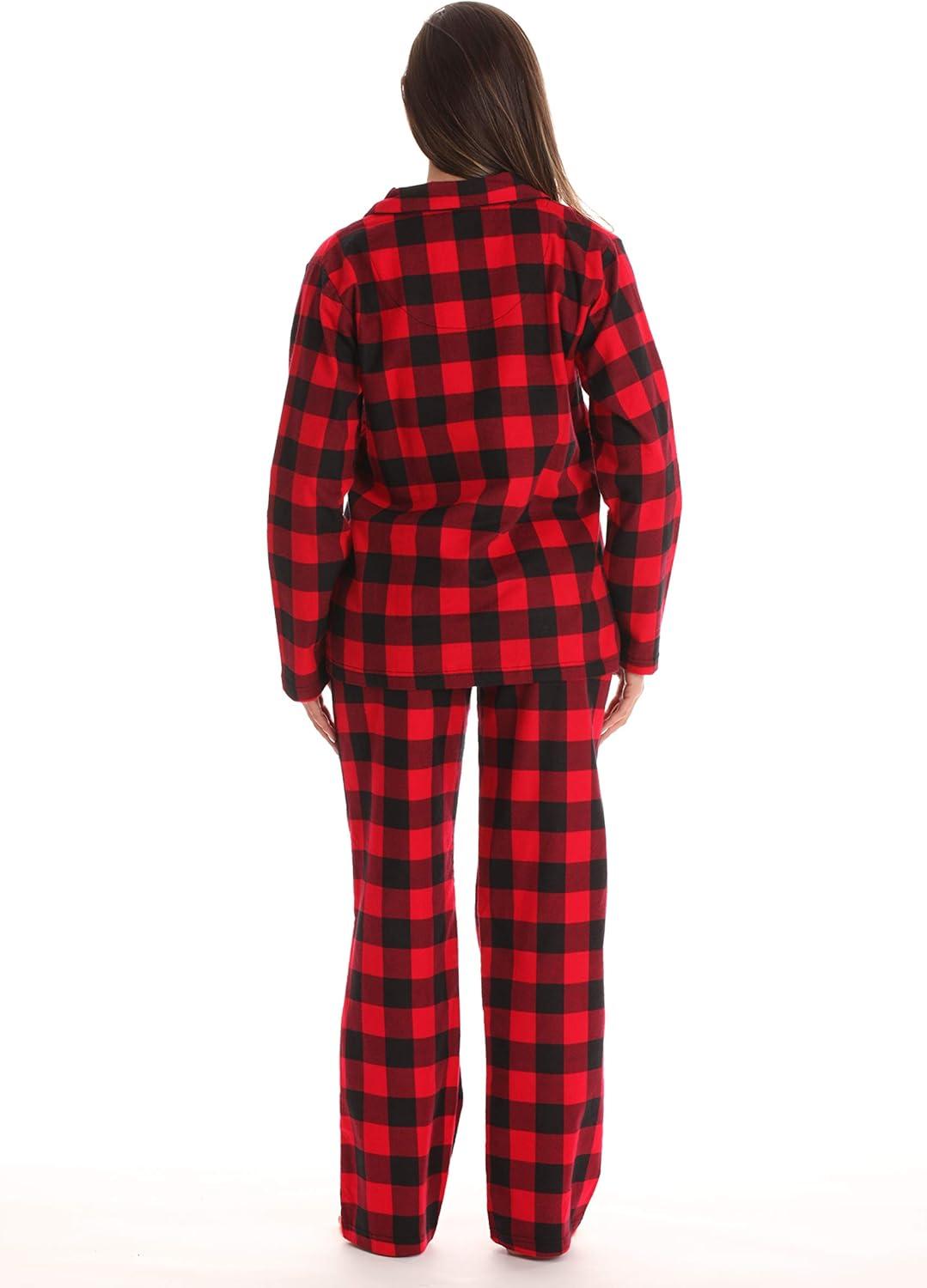 imageJust Love Womens Pajama SetBuffalo Plaid Red