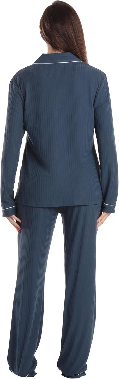 imageJust Love Womens Pajama SetSolid Navy