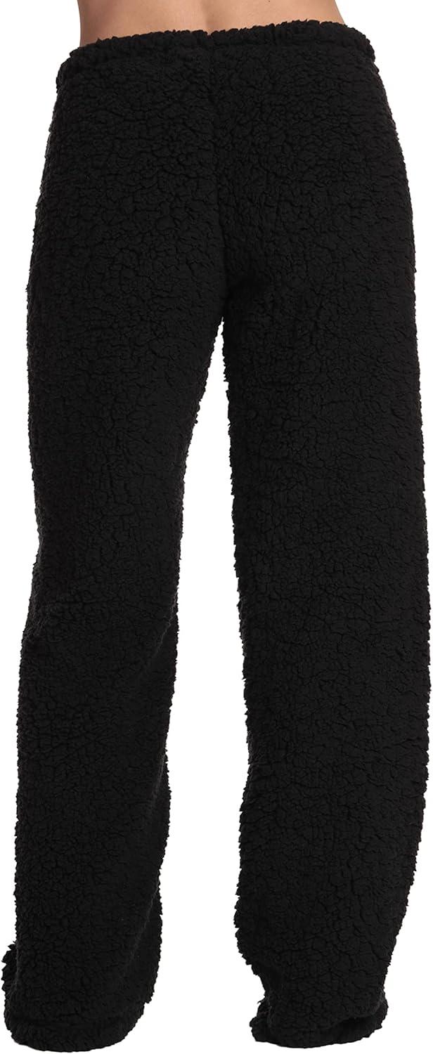 imageJust Love Womens Plush Pajama PantsBlack Love Heart