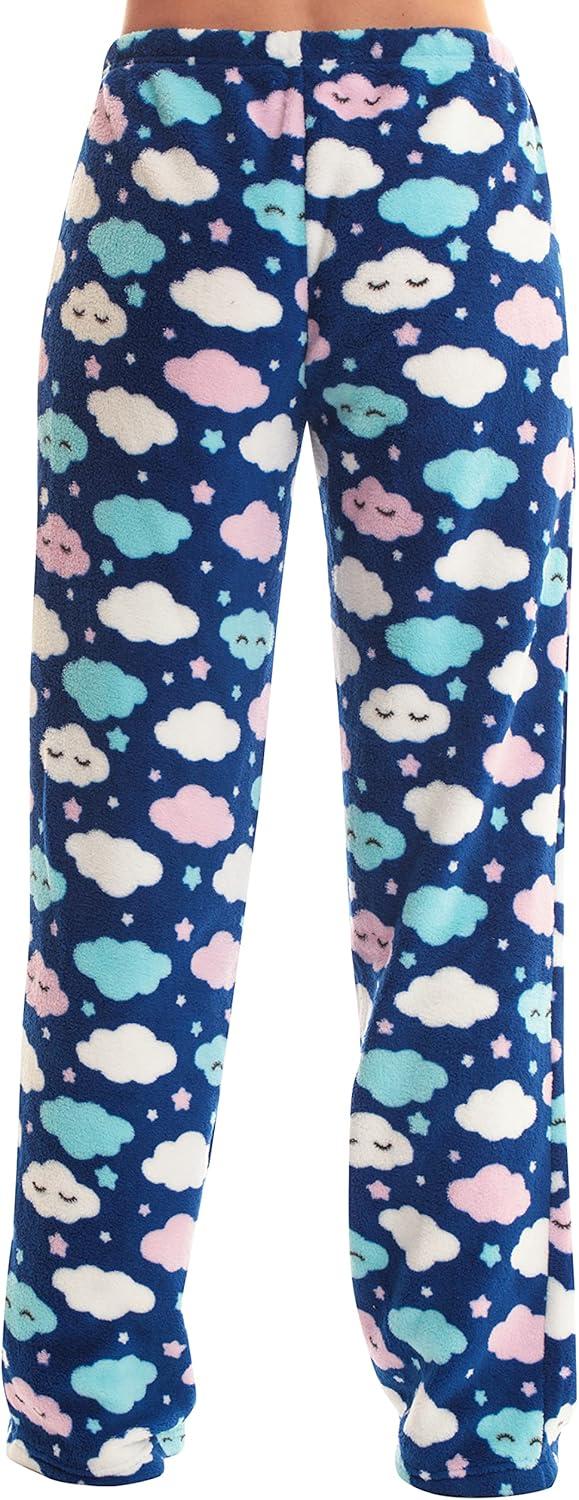 imageJust Love Womens Plush Pajama PantsBlue Sleepy Cloud