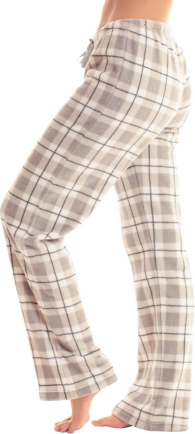 imageJust Love Womens Plush Pajama PantsGrey Plaid