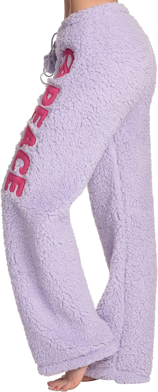 imageJust Love Womens Plush Pajama PantsLilac Peace