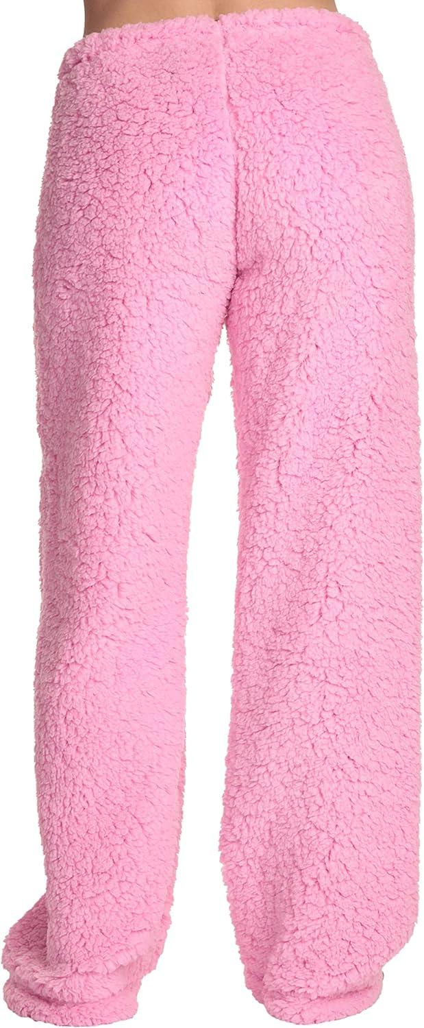imageJust Love Womens Plush Pajama PantsPink Kiss Me