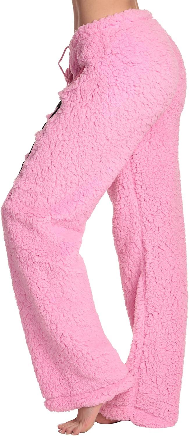 imageJust Love Womens Plush Pajama PantsPink Love Sleep