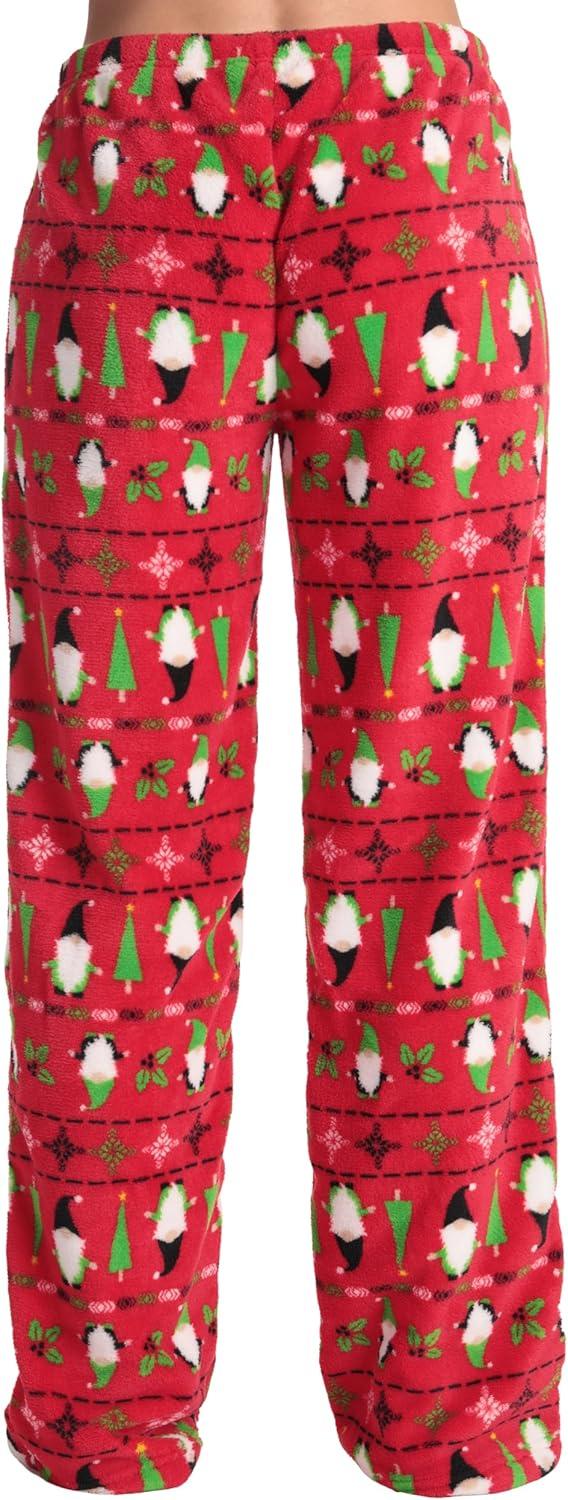 imageJust Love Womens Plush Pajama PantsRed Xmas Gnome