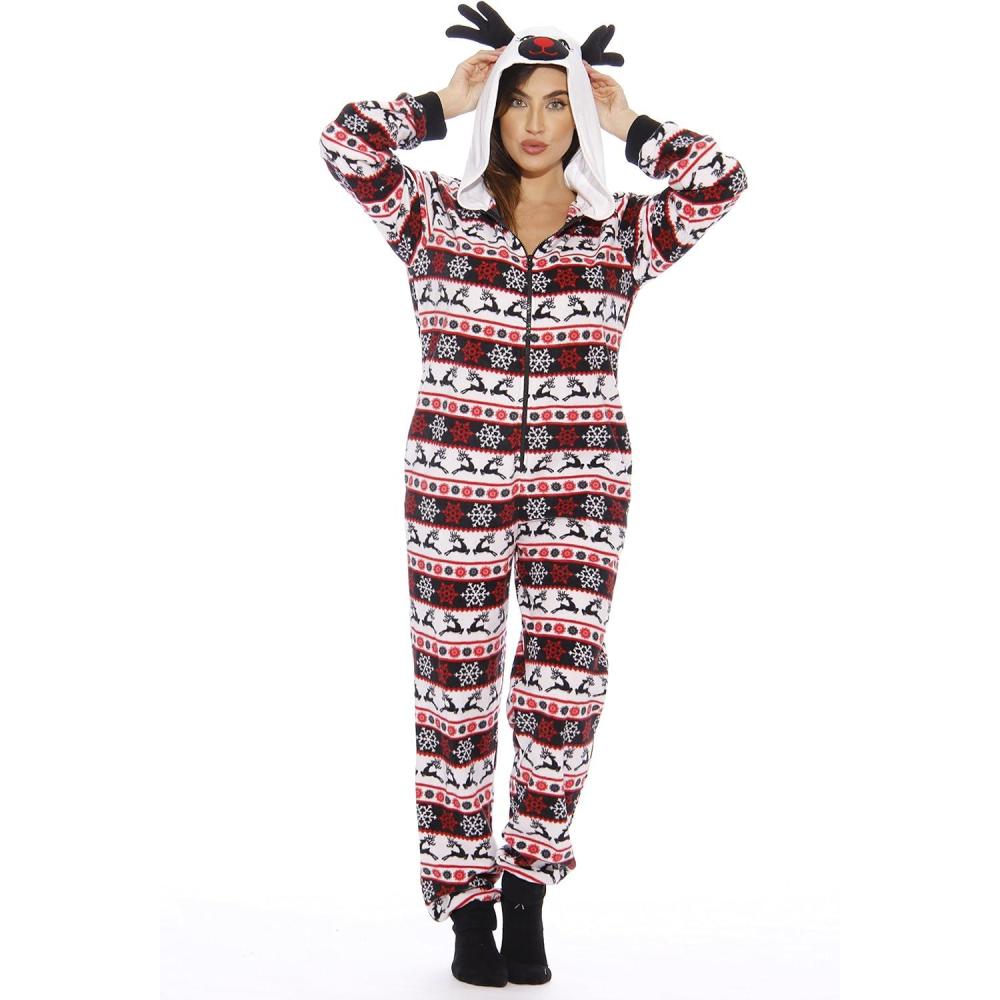 imageJust Love Adult Onesie  Reindeer NewReindeer New