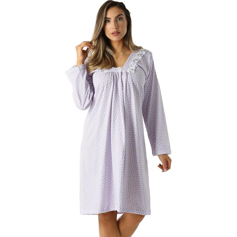 imageJust Love Nightgown Women Sleepwear Womans PajamasPurple