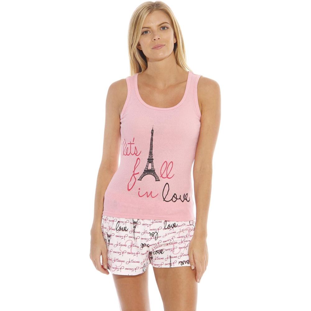 imageJust Love Sets Woman PajamasParis Love Pink