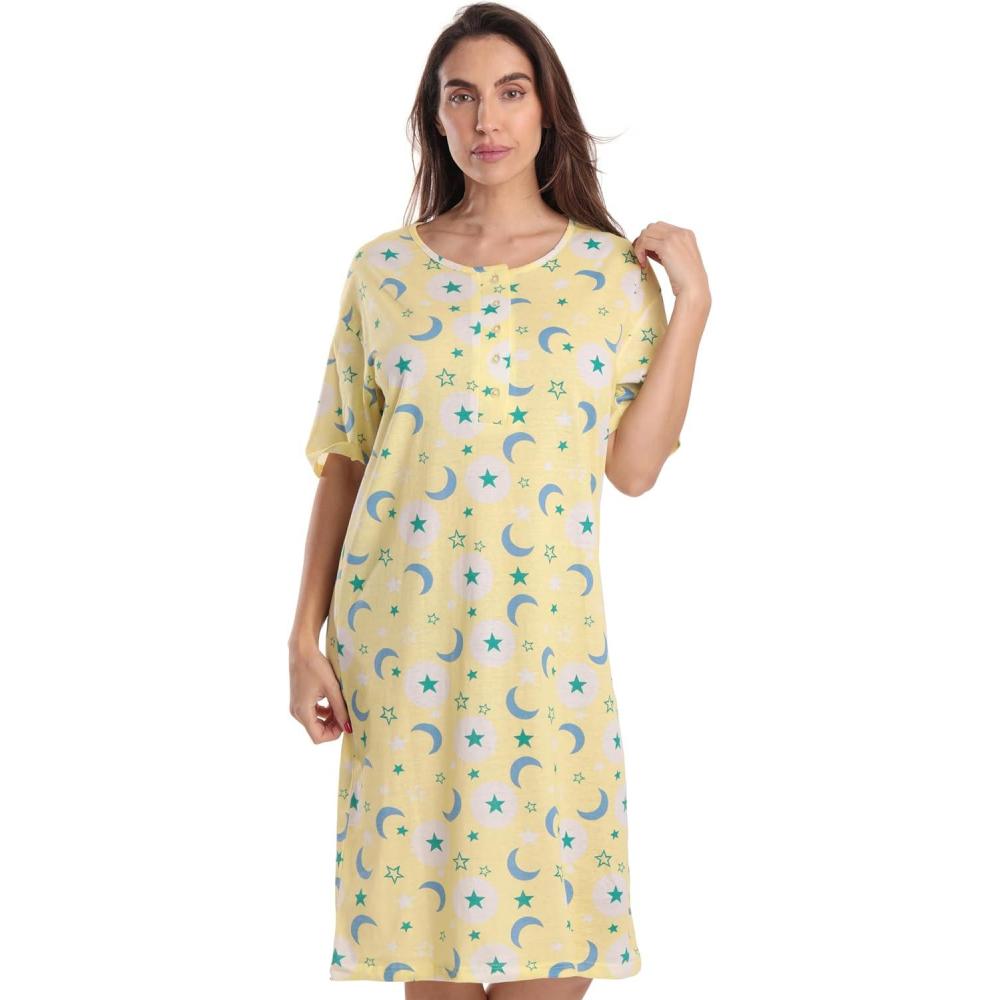 imageJust Love Short Sleeve NightgownYellow