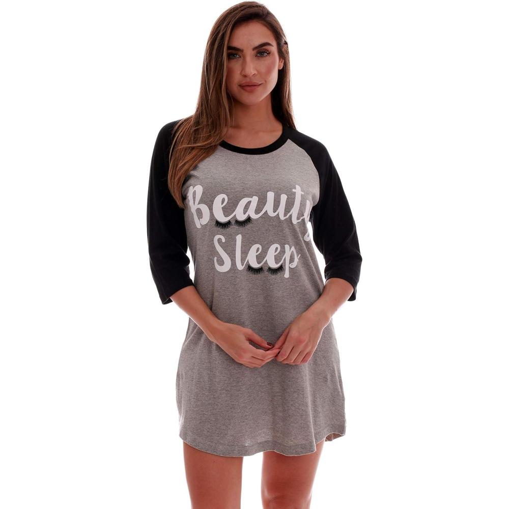 imageJust Love Sleep Dress for WomenGrey Beauty Sleep