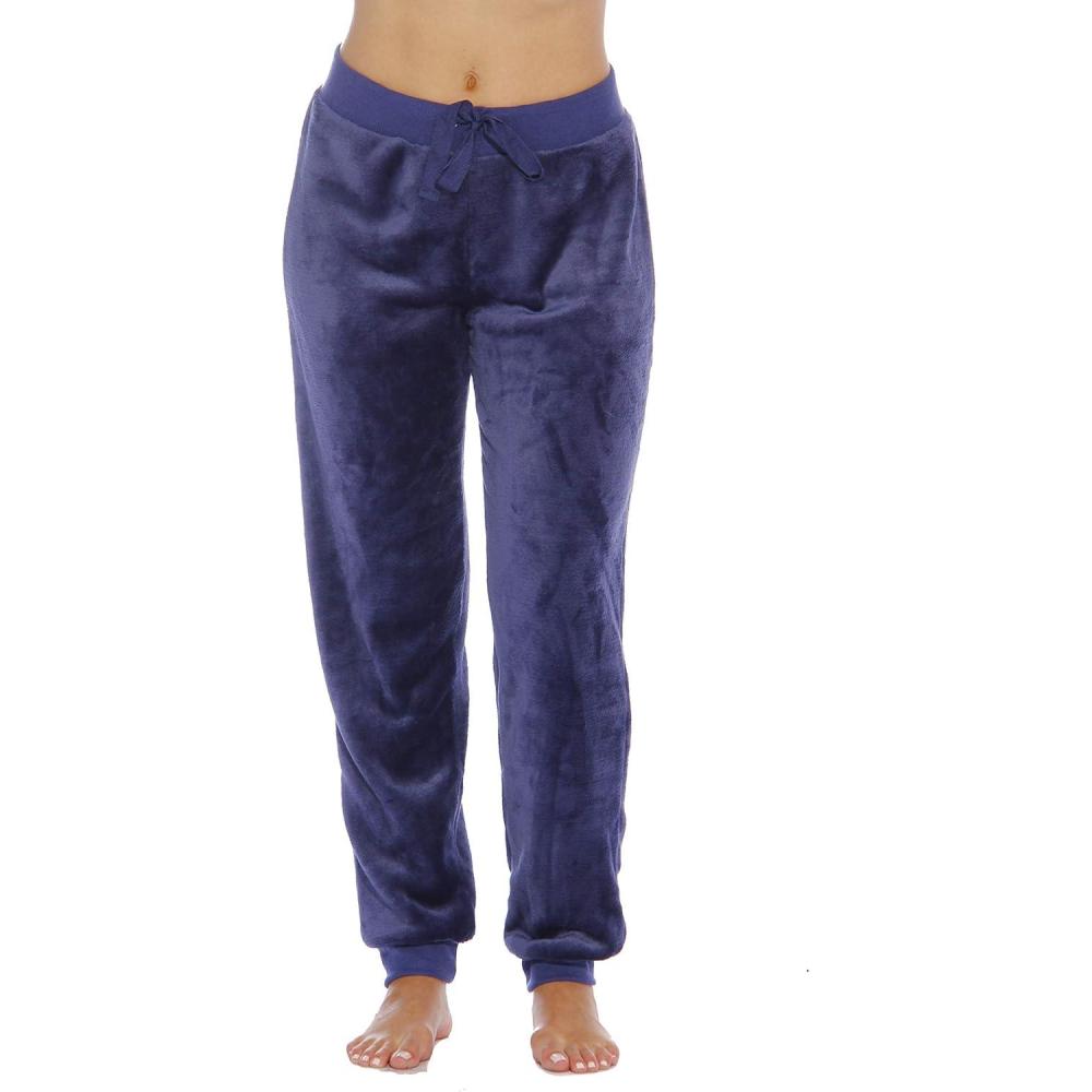 imageJust Love Velour Pajama PantsJoggers for WomenNavy Weave