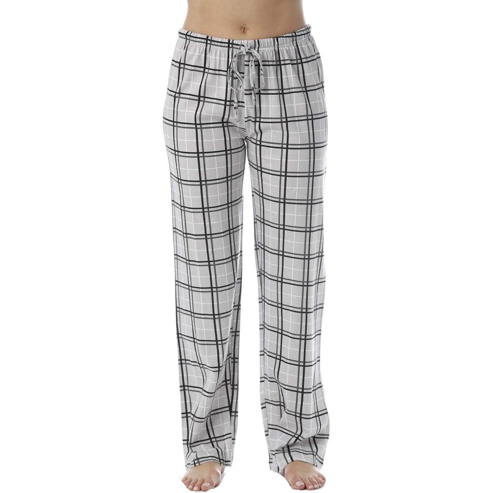 imageJust Love Women Plaid Pajama Pants SleepwearGrey Plaid