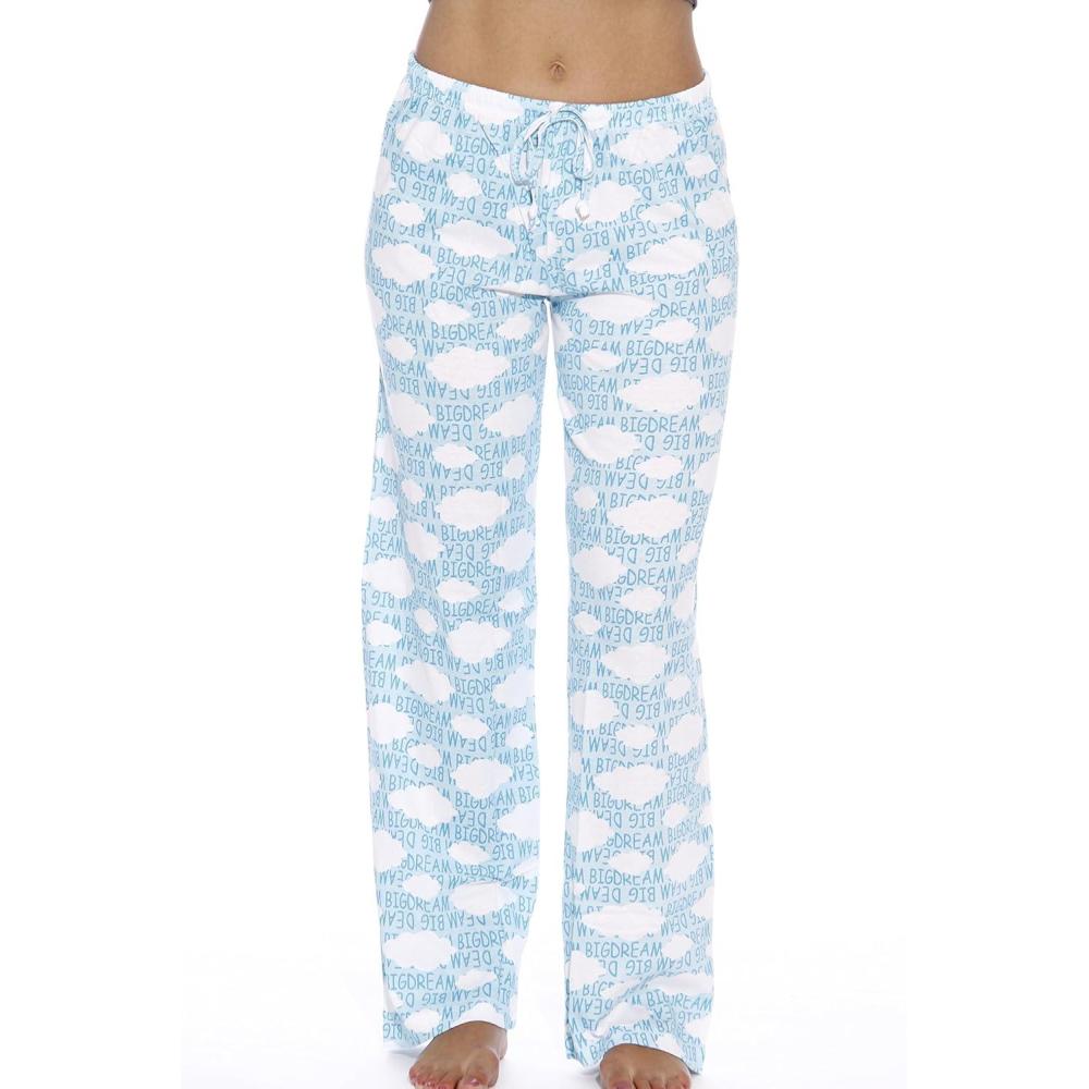 imageJust Love Womens 100 Cotton Pajama PantsClouds Blue