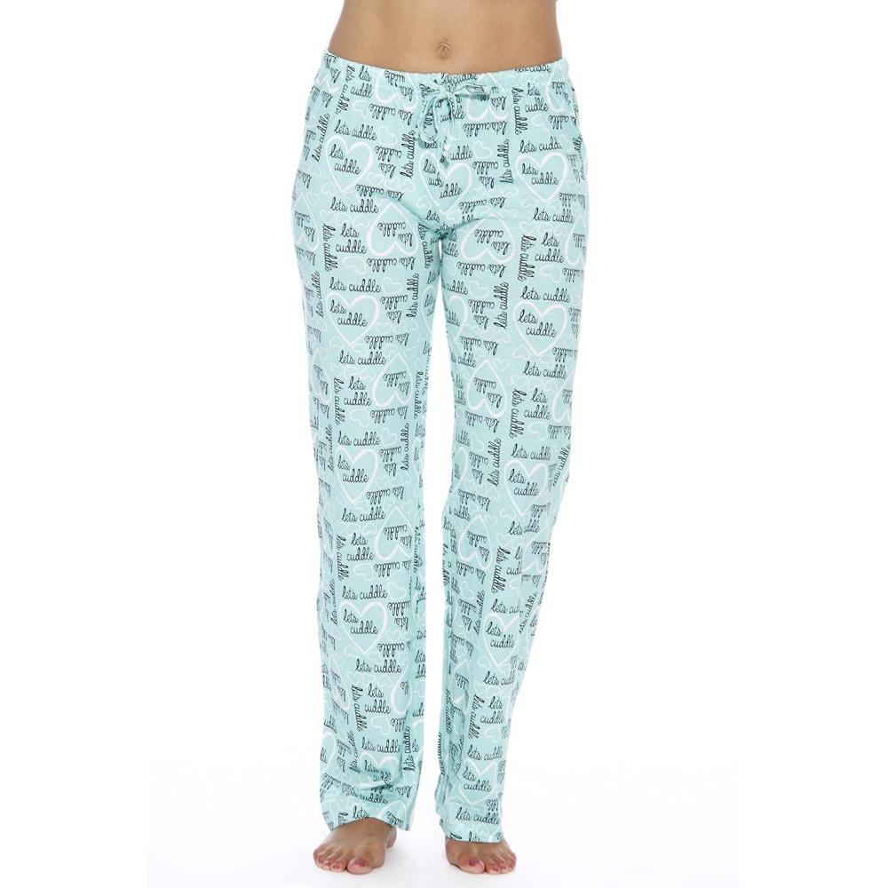 imageJust Love Womens 100 Cotton Pajama PantsCuddle Me Mint