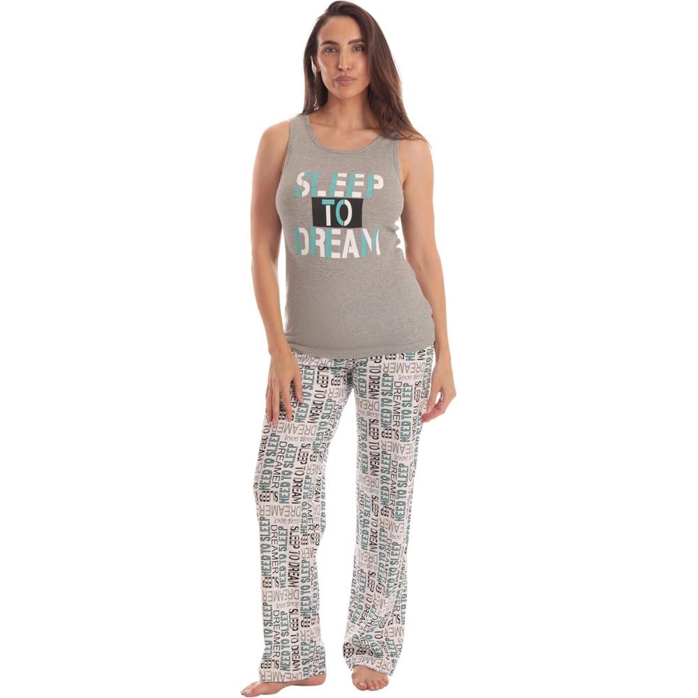 imageJust Love Womens Pajama Pant SetsGrey Sleep to Dream