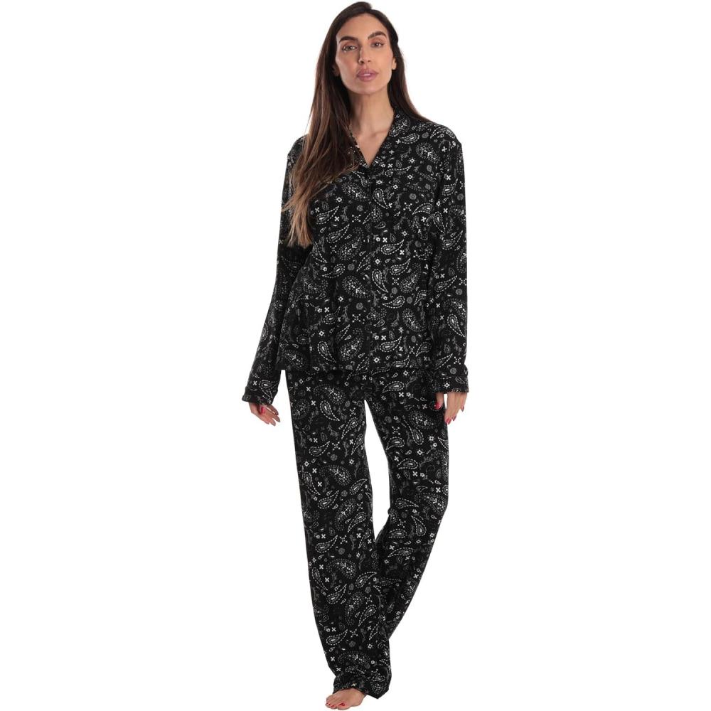imageJust Love Womens Pajama SetBandana Black