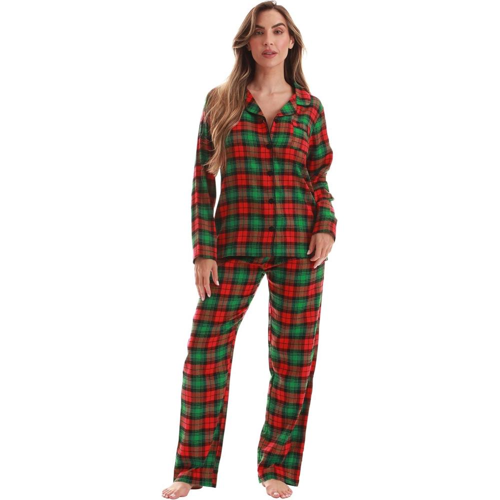 imageJust Love Womens Pajama SetMulti Xmas Plaid