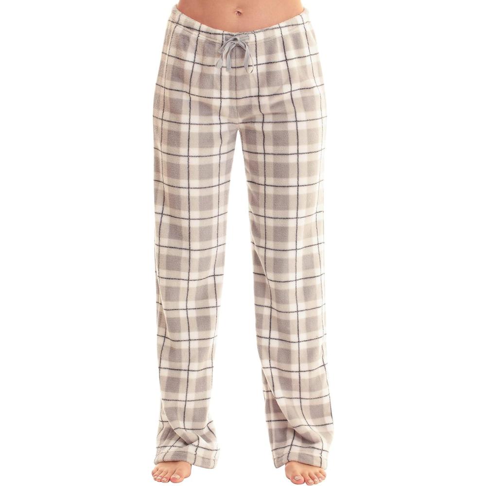 imageJust Love Womens Plush Pajama PantsGrey Plaid