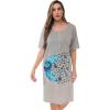 Grey - Tie Dye Blue Swirl